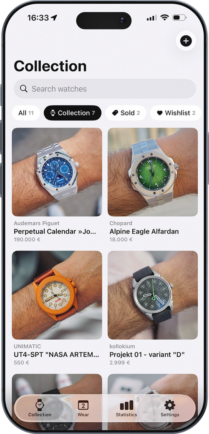Watch Collection App