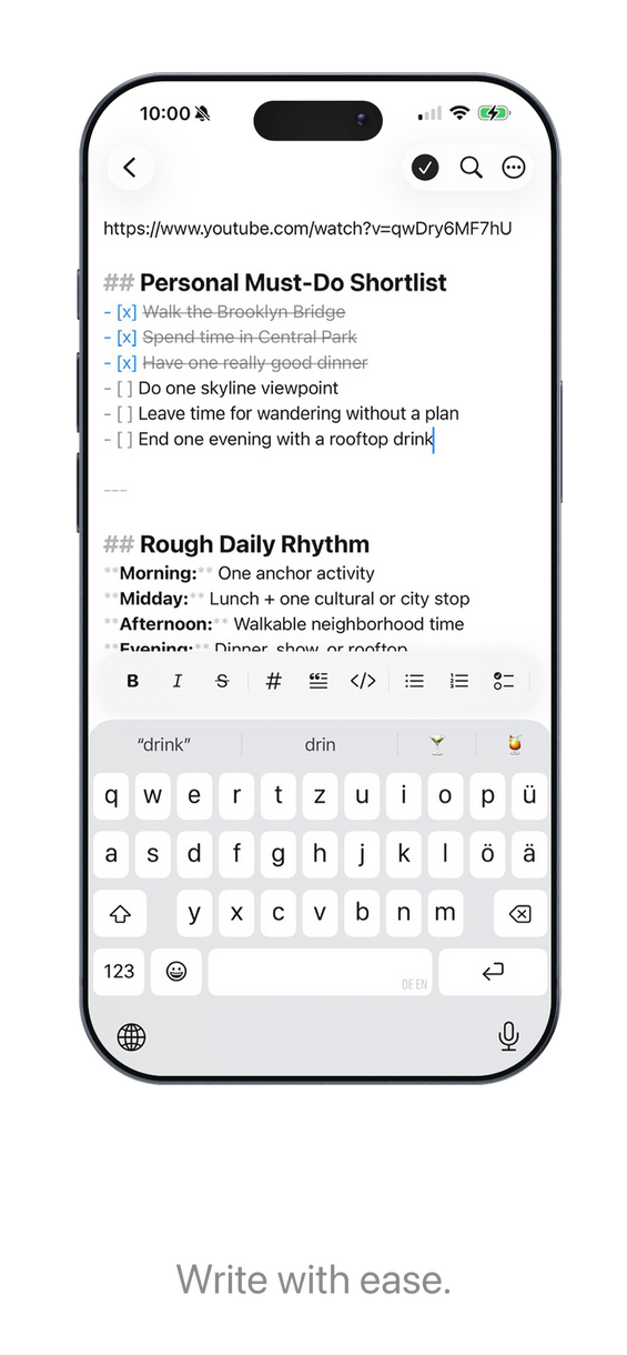 markdown syntax toolbar